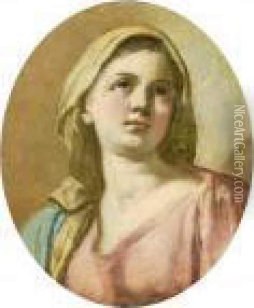 Madonna Oil Painting - Francesco de Mura