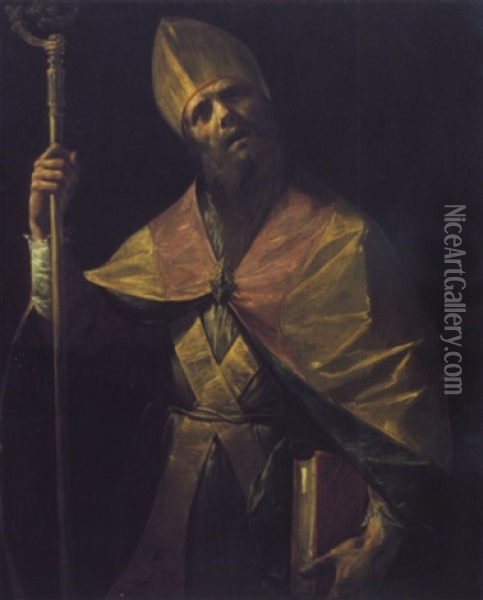 Sant' Ambrogio Oil Painting - Francesco del Cairo