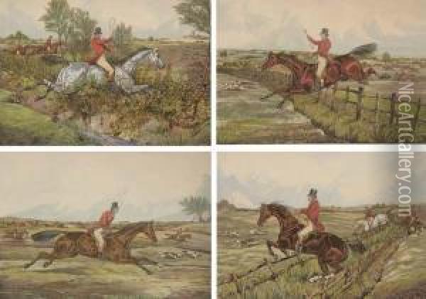 Fores's Hunting Accomplishments Par John Harris Oil Painting - Henry Thomas Alken