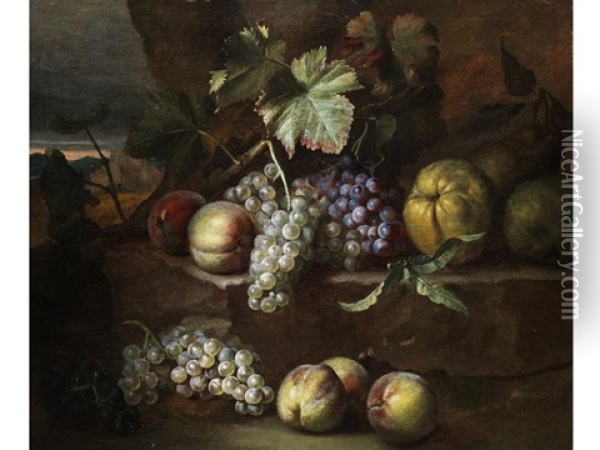 Fruchtestilleben Oil Painting - Nicolas de Largilliere