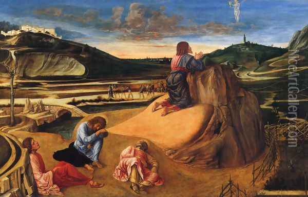 Agony in the Garden c. 1465 Oil Painting - Giovanni Bellini