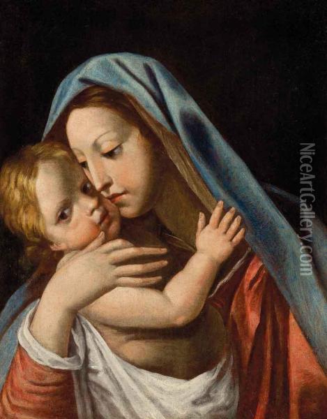 Madonna Con Il Bambino Oil Painting - Giuseppe Cesari