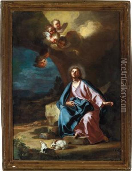 Cristo Sul Monte Degli Ulivi Oil Painting - Francesco Solimena