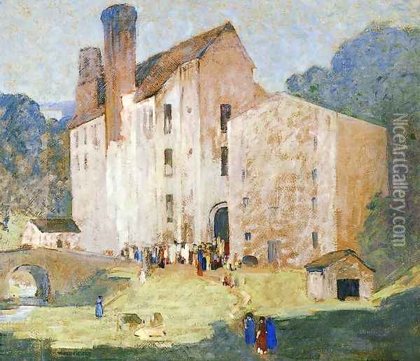 Valley Mills Oil Painting - Robert Spencer