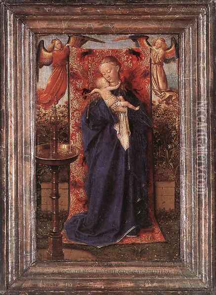 Madonna and Child at the Fountain 1439 Oil Painting - Jan Van Eyck