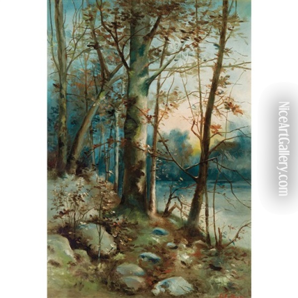 Lake View Oil Painting - Charles Porter