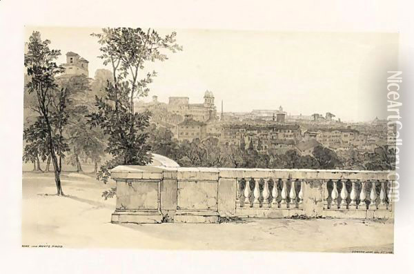 Views In Rome And Its Environs. London T. M'Lean, 1841 Oil Painting - Edward Lear