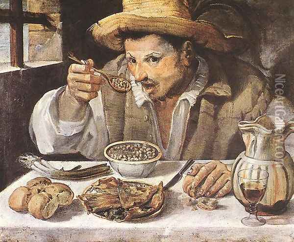 The Beaneater Oil Painting - Annibale Carracci
