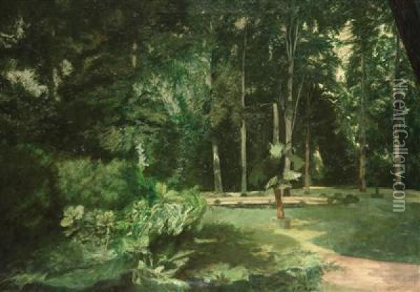 Im Schlosspark Oil Painting - Roubalik Bohumir