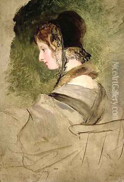 Portrait of a Woman Oil Painting - Sir Edwin Henry Landseer
