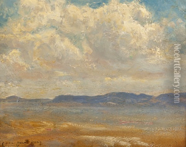 Western Mountains Oil Painting - Carl Oscar Borg