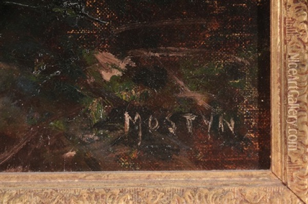 A Moonrise Oil Painting - Thomas Edwin Mostyn