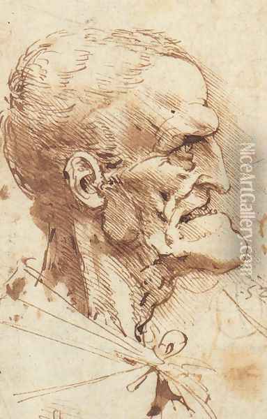 Cari Man Oil Painting - Leonardo Da Vinci