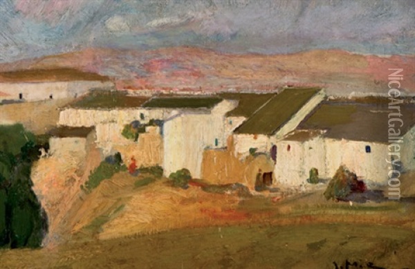Paisaje Rural Oil Painting - Joaquin Mir Trinxet