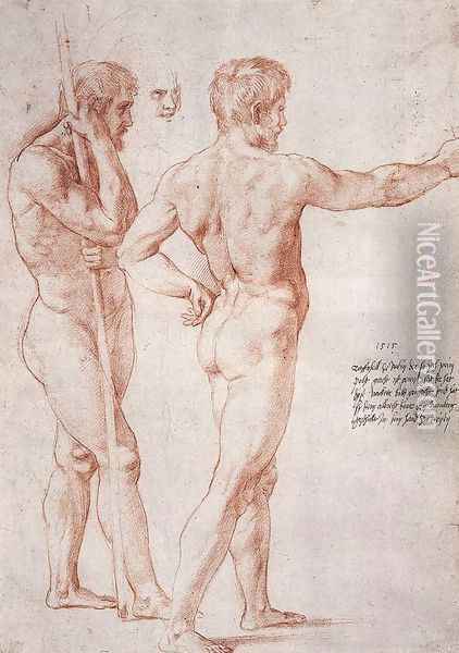 Nude Study Oil Painting - Raffaelo Sanzio