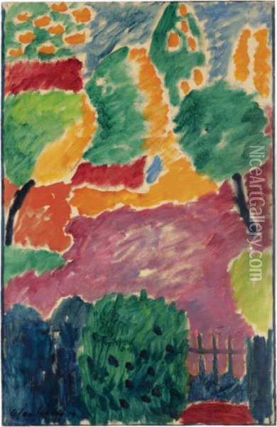 Grosse Variation (large Variation) Oil Painting - Alexei Jawlensky