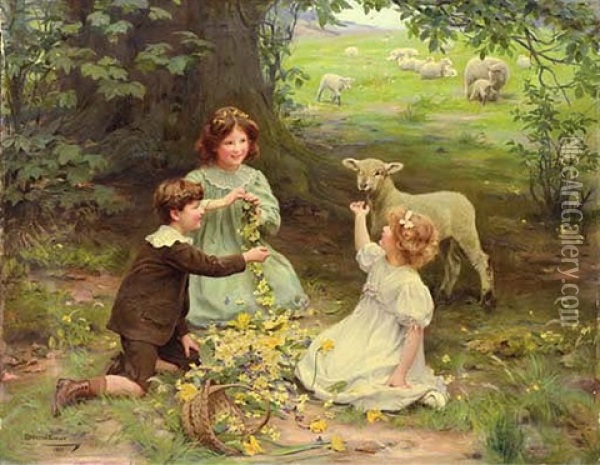 The Joy Of Spring Oil Painting - Arthur John Elsley