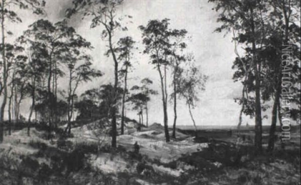 Weite Landschaft Mit Dunen Oil Painting - Gustav Koken