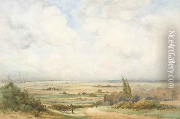 Salisbury Plain Oil Painting - Frank B. Jowett