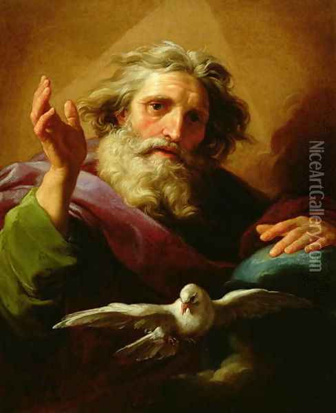God the Father 1779 Oil Painting - Pompeo Gerolamo Batoni