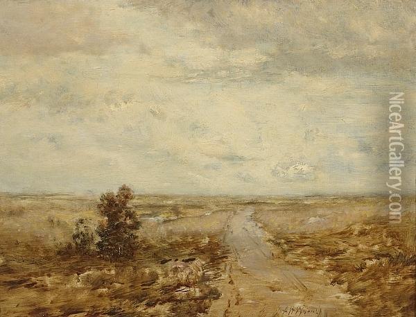 Barren Landscape Oil Painting - Alexander Helwig Wyant