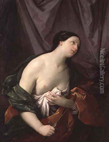 Lucretia Oil Painting - Guido Reni