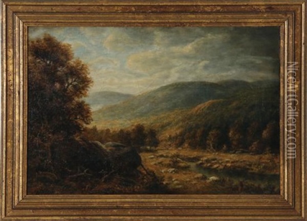 Mountain Landscape Oil Painting - Thomas Bailey Griffin