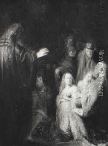 Chrsit Healing The Sick Oil Painting -  Rembrandt van Rijn