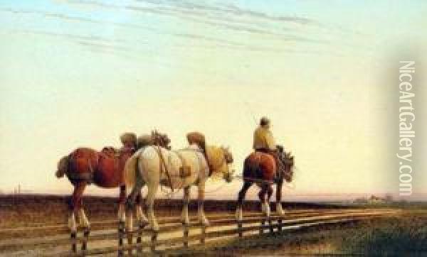 Homeward Bound Oil Painting - Frederick E. Valter