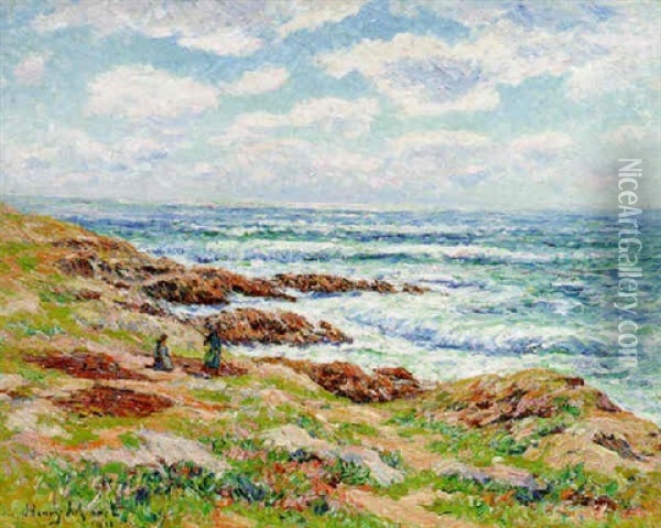 Pointe De Beg-merg, Finistere Oil Painting - Henry Moret