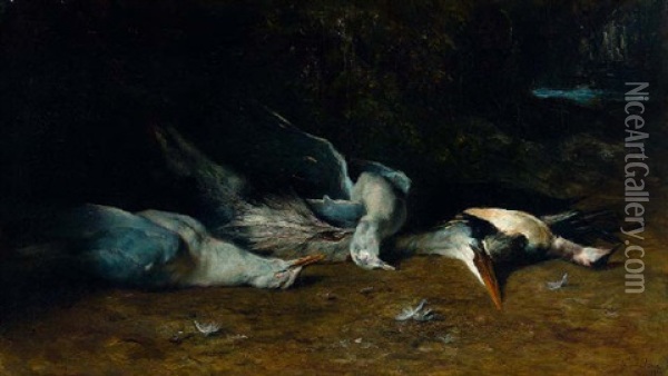 Stillleben Mit Seevogeln Oil Painting - Johannes Cornelis van Essen