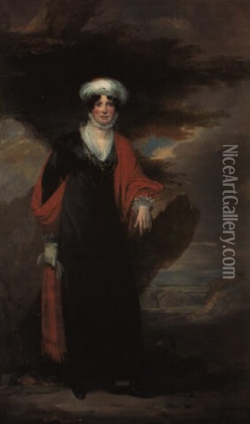 Portrait Of Hon. Margaret Euphemia Janet Charlotte...of Gask Oil Painting - John Watson Gordon