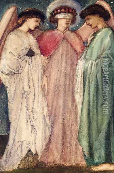 The First Marriage Oil Painting - Sir Edward Coley Burne-Jones