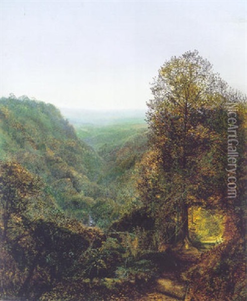 Bolton Woods Oil Painting - John Atkinson Grimshaw