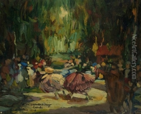 Baile Oil Painting - Federico Beltran Masses