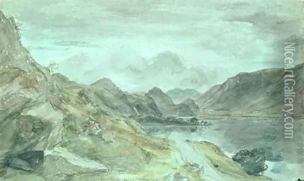 The Lake District, c.1830 Oil Painting - John Constable