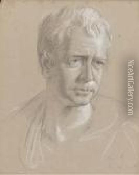 Portrait Of Sir Walter Scott Oil Painting - Agostino Aglio