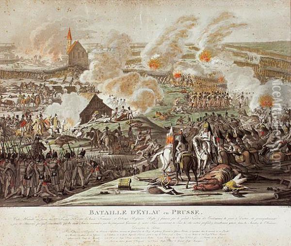 Bitwa Pod Ilawa Pruska 8 Lutego 1807 Oil Painting - Johann Lorenz Rugendas