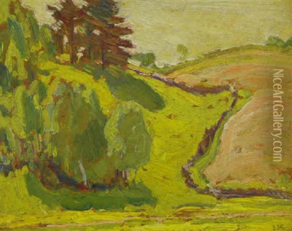 Spring Green Oil Painting - James Edward Hervey MacDonald