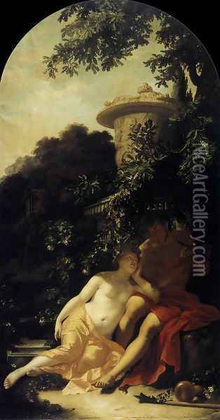 Shepherd and Shepherdess c. 1694 Oil Painting - Adriaen Van Der Werff