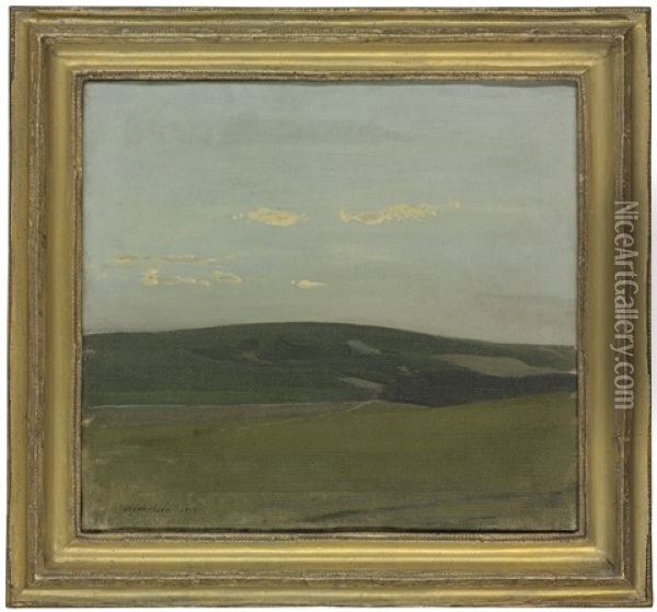 View Of The South Downs Oil Painting - William Nicholson