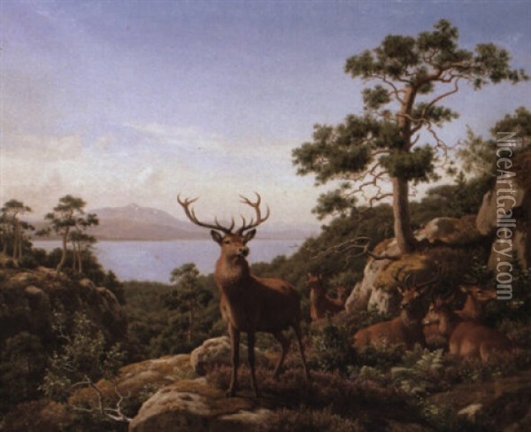 The Monarch Of The Herd Oil Painting - Carl Henrik Bogh