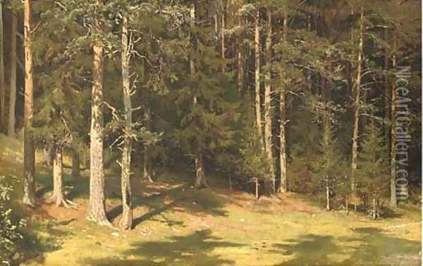 Forest glade Oil Painting - Ivan Shishkin