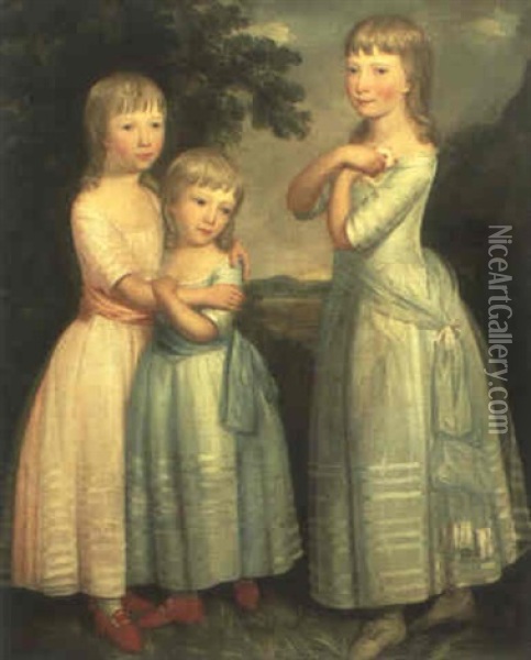 The Hanson Children Oil Painting - Katherine Read