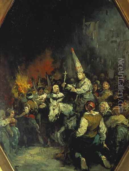 Damned by the Inquisition Oil Painting - Eugenio Lucas Velazquez
