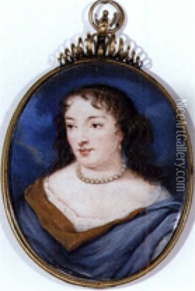 Anne Hyde, Duchess Of York Oil Painting - Samuel Cooper