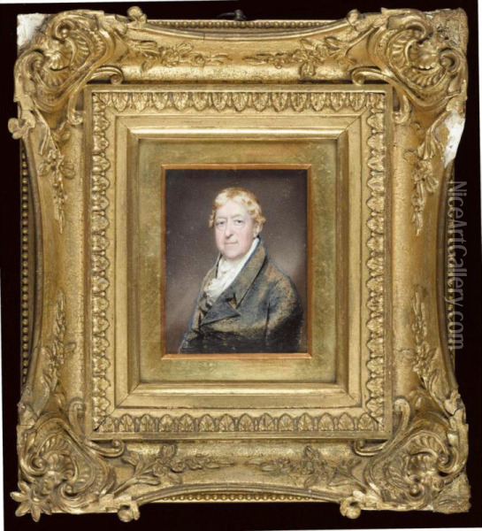 Portrait Of Nathaniel Lee Acton (1818-36) Oil Painting - Charles Jagger