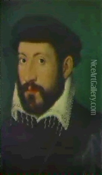 Portrait D'un Gentilhomme Oil Painting - Francois Clouet