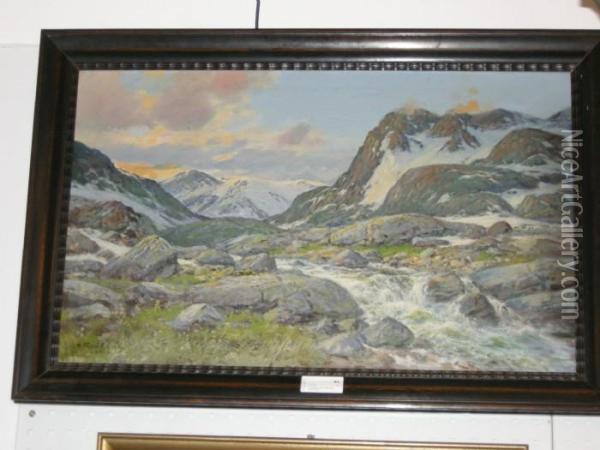 Fjallanskap Oil Painting - Thorvald Rygaard