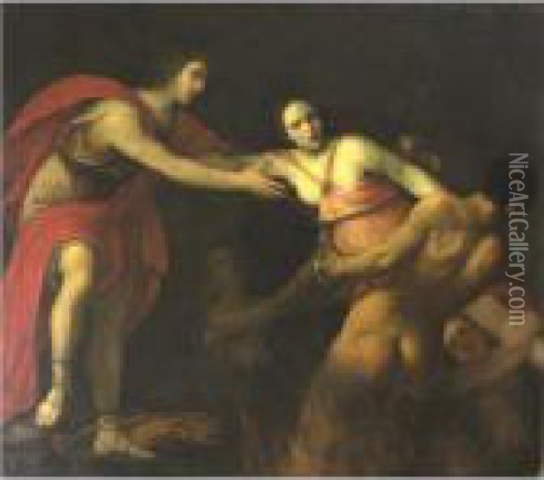 Orpheus And Eurydice Oil Painting - Carlo Cignani